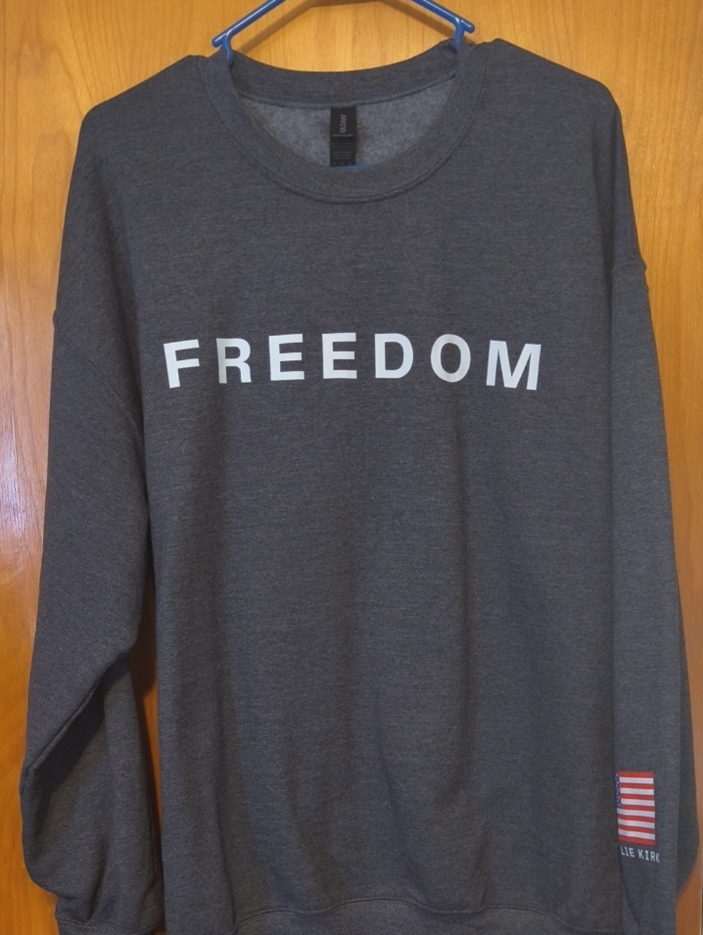 Freedom Graphic Crewneck Sweater - Charcoal